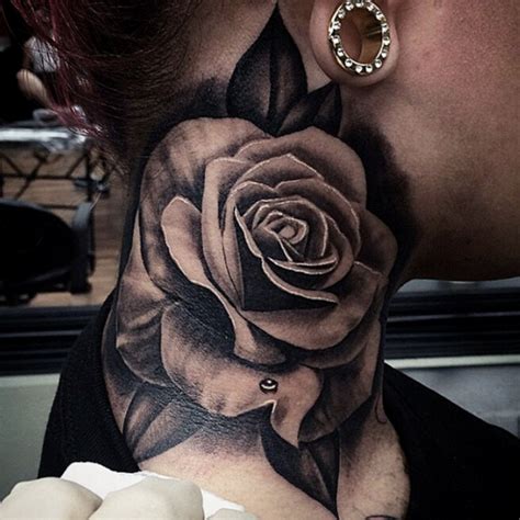 grey and black rose tattoo|black rose flower tattoo.